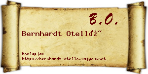 Bernhardt Otelló névjegykártya